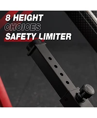 Syedee Leg Press Machine, 1500LBS Weight Capacity Adjustable Leg Machine with Resistance Band Pegs and Plate Storages, Workout Equipment