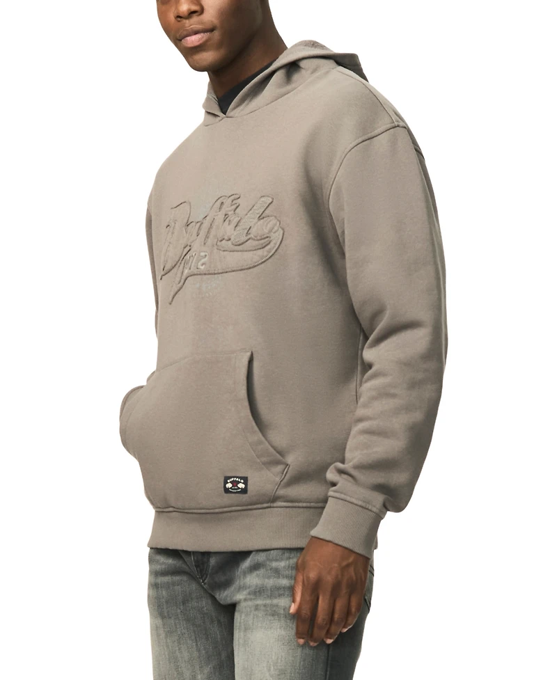 Buffalo David Bitton Men's Farro Heavyweight Brushed Fleece Graphic Hoodie