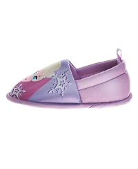 Disney Frozen Anna and Elsa Kids' 5 -11 Slippers Plush, Warm, Soft House Shoes