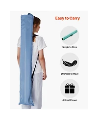 Sugift 8 Foot Folding Gymnastics Balance Beam with Non Slip Mats and Carrying Bag