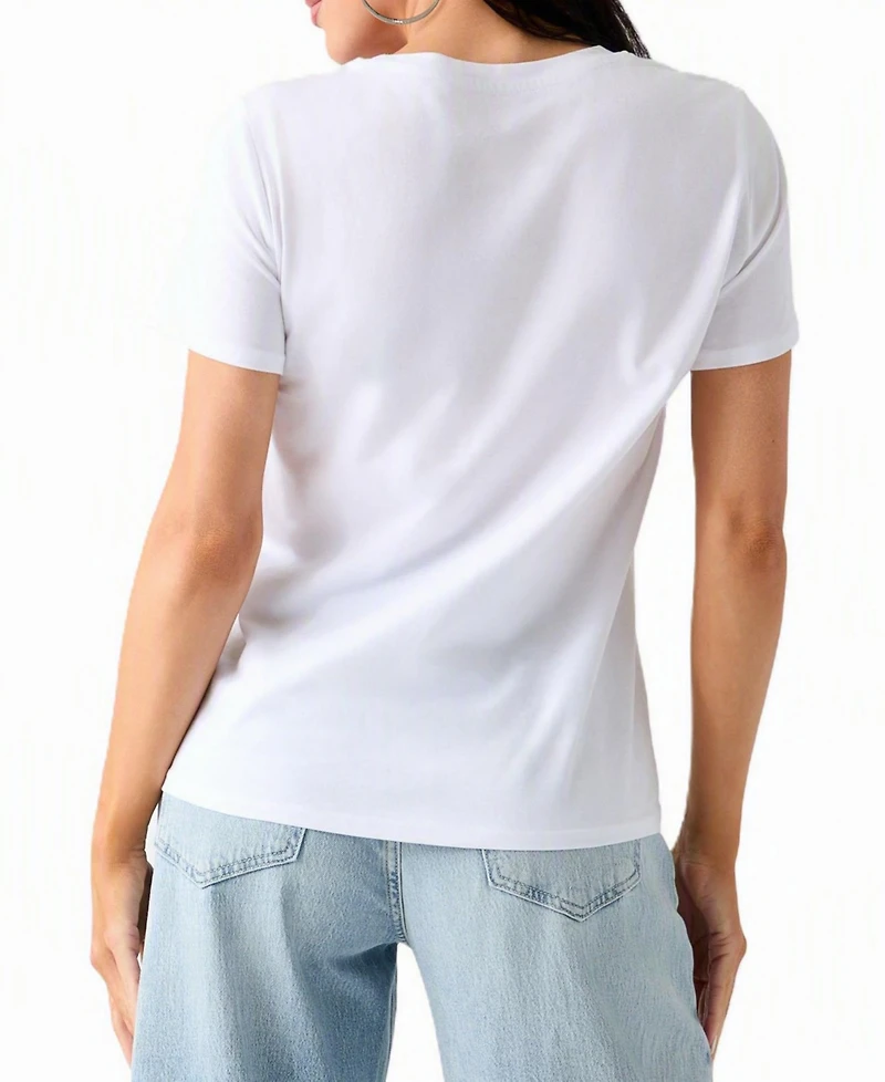 Guess Women's Rock Star Easy Graphic Short-Sleeve Relaxed-Fit Top