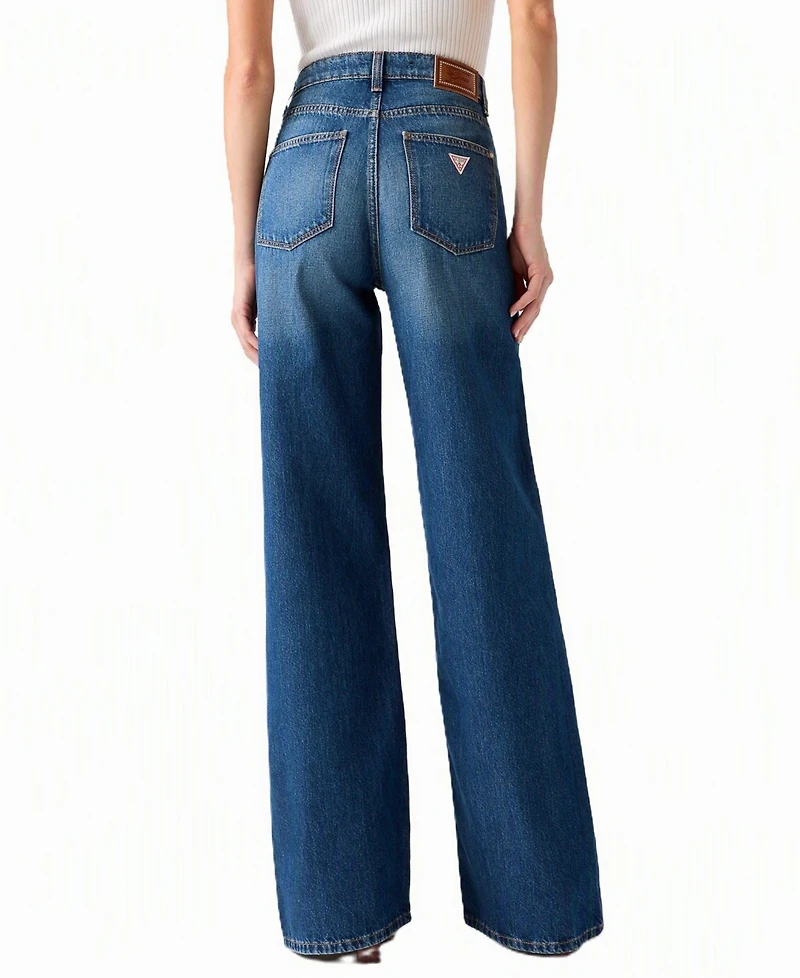 Guess Women's High-Rise Wide-Leg Jeans