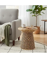 Household Essentials Braided Geometric Side Table