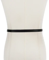 Michael Kors Oval Buckle Leather Reversible Belt