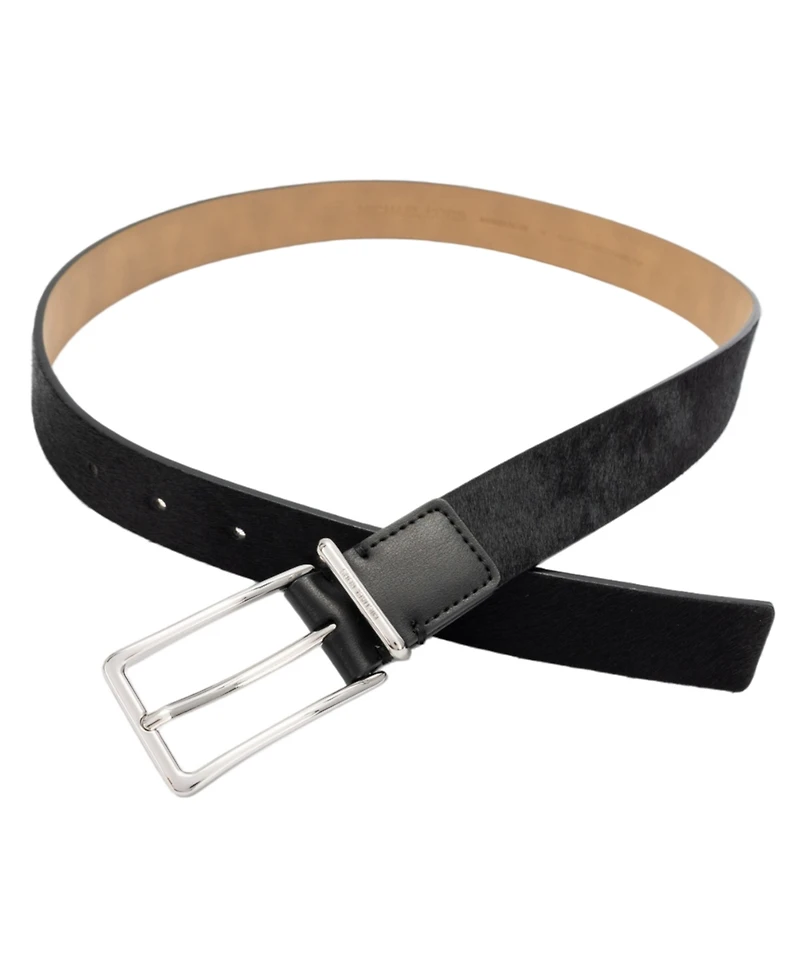 Michael Kors Polished Buckle Leather Reversible Belt