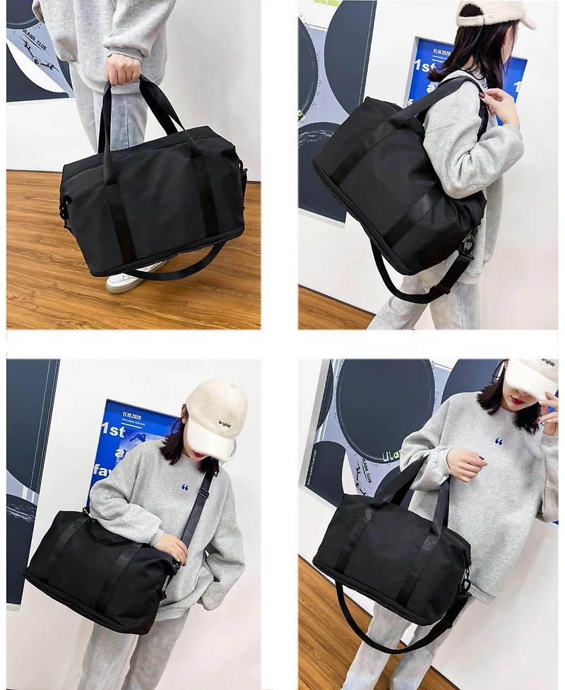 Aronkl Expandable Dry-Wet Separation Yoga Workout Carry On Duffle Bag for Lifestyle Weekend Walking and Casual Outdoor Workout