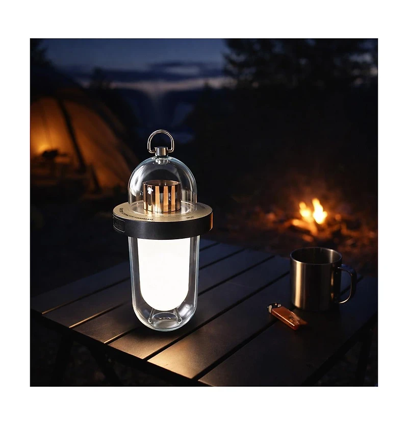 Aronkl Rechargeable Led Camping Lantern Flickering Flame IP54 Waterproof Outdoor Light