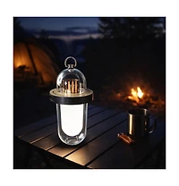 Aronkl Rechargeable Led Camping Lantern Flickering Flame IP54 Waterproof Outdoor Light