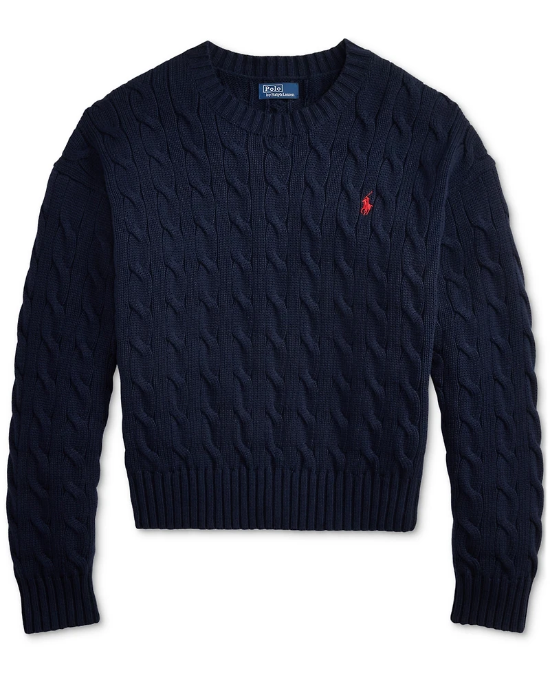 Polo Ralph Lauren Women's Cable-Knit Crewneck Sweater