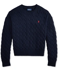 Polo Ralph Lauren Women's Cable-Knit Crewneck Sweater
