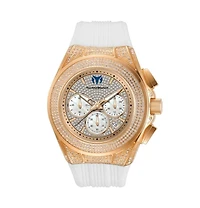 TechnoMarine Cruise Diva Pave Tm-125033 Women's 45mm Quartz Chronograph Watch