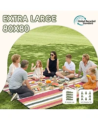 Piscifun Extra Large Waterproof Picnic Blanket Sandproof Foldable Portable Camping Beach Mat Multi Scene Outdoor Gear