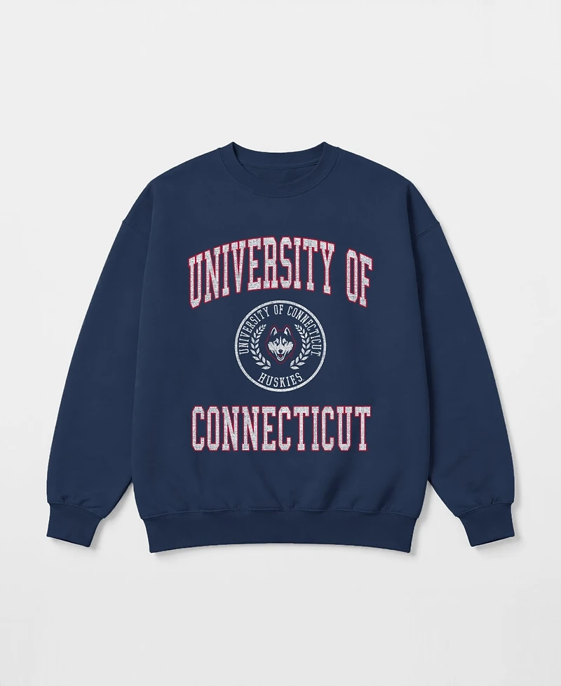Gameday Couture Women's UConn Huskies Prime Play Oversized Graphic Sweatshirt