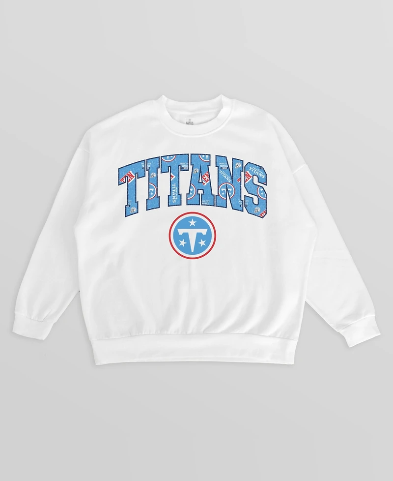 Gameday Couture Women's Tennessee Titans Sweet Play Oversized Drop-Shoulder Sweatshirt