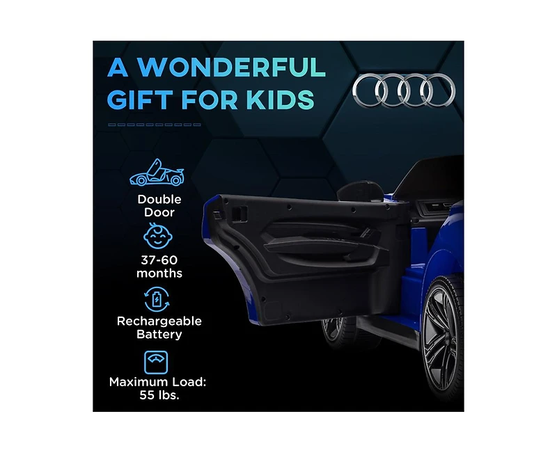 Yobtop Kids Ride on Car 12V Remote Control, 55 lbs, Ages 3-4