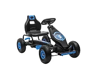 Yobtop Kids Pedal Go Kart with Adjustable Seat, Suspension System & Safety Hand Brake Ride-On Toy, 110 lbs Capacity, Ages 5-12