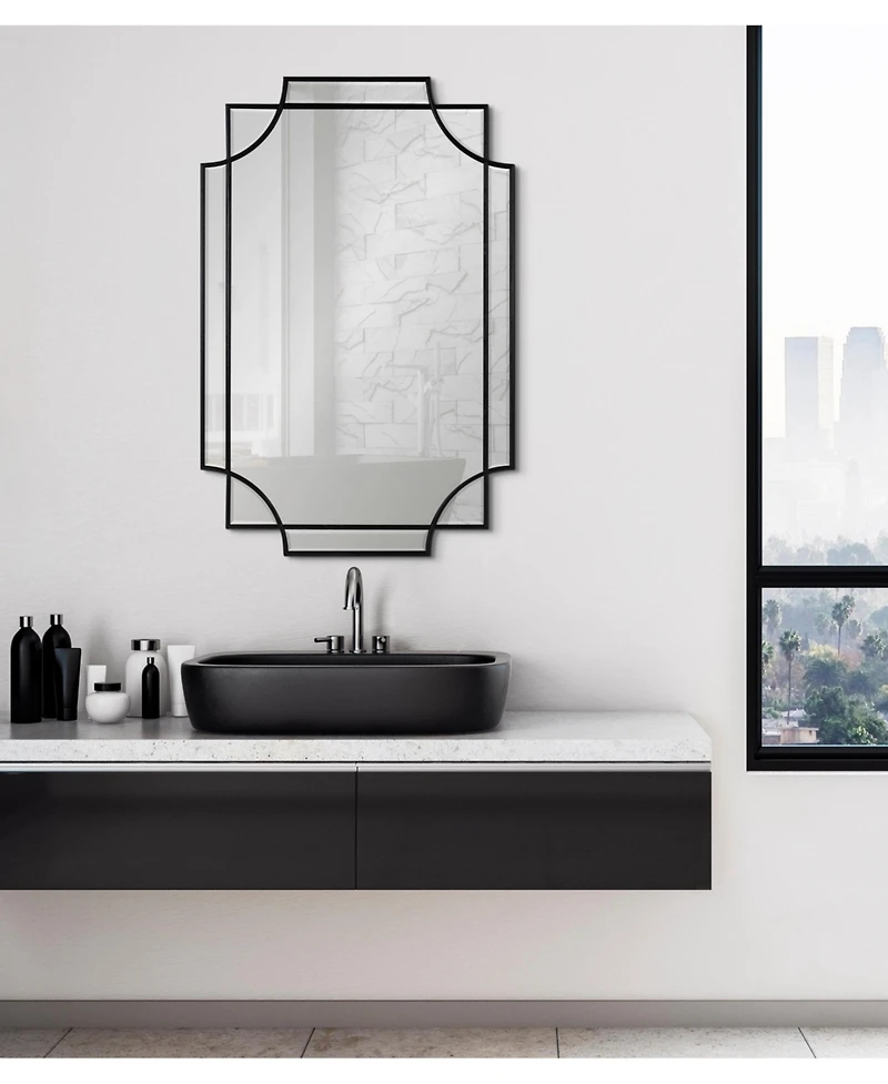 Kate and Laurel Minuette Decorative Framed Wall Mirror