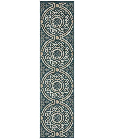 Oriental Weavers Latitude 609 Blue 1'10" x 7'6" Runner Rug