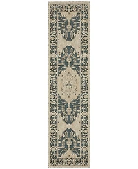 Oriental Weavers Latitude 001J3 Gray 1'10" x 7'6" Runner Rug