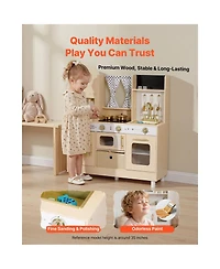 Yobtop Interactive Lights and Sounds Play Kitchen Set, Ages 3+