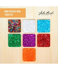 John Bead 1000ct Transparent Amethyst Mini Plastic Crow Beads for Diy Jewelry Making