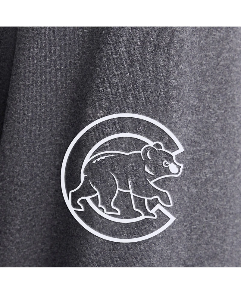 Fanatics Men's Charcoal Chicago Cubs ClutchLong sleeves Hooded T-Shirt