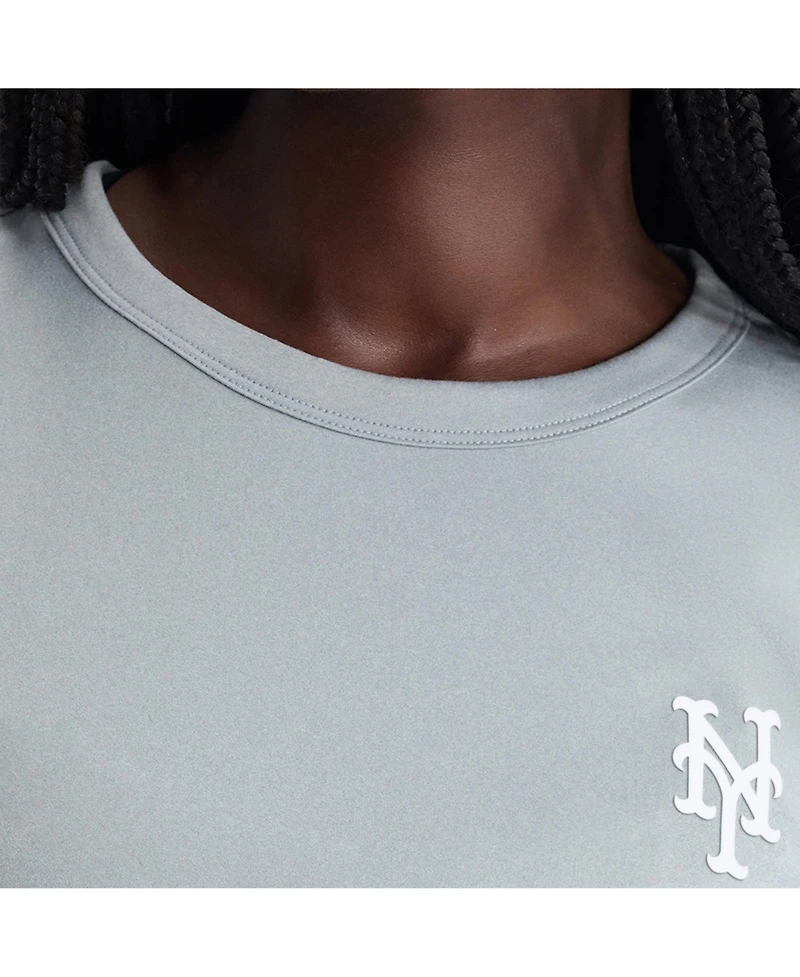 Fanatics Women's Gray New York Mets Clutch T-Shirt