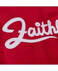 Mitchell & Ness Men's Scarlet San Francisco 49ers 80th Anniversary Heavyweight Satin Full-Snap Jacket