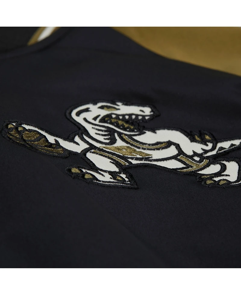 Mitchell & Ness Men's Olive/Black Toronto Raptors Clutch Satin Raglan Full-Snap Jacket