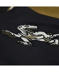 Mitchell & Ness Men's Olive/Black Toronto Raptors Clutch Satin Raglan Full-Snap Jacket