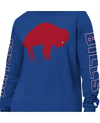 Starter Men's Royal Buffalo Bills Clutch Hit Ii Logo Long-Sleeve T-Shirt