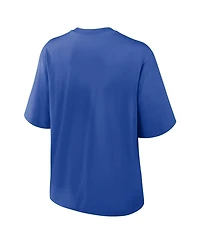 Nike Women's Royal Duke Blue Devils Arch Logo Boxy T-Shirt