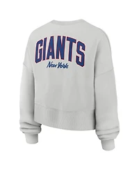 Nike Women's Gray New York Giants Oversized Primetime Phoenix Fleece Sweatshirt