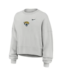 Nike Women's Gray Jacksonville Jaguars Oversized Primetime Phoenix Fleece Sweatshirt