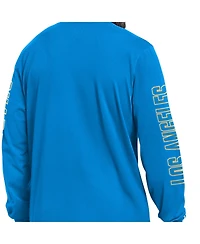 Starter Men's Powder Blue Los Angeles Chargers Clutch Hit Ii Long-Sleeve T-Shirt