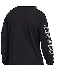 Starter Men's Black New Orleans Saints Clutch Hit Ii Long-Sleeve T-Shirt