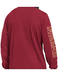 Starter Men's Burgundy Washington Commanders Clutch Hit Ii Long-Sleeve T-Shirt