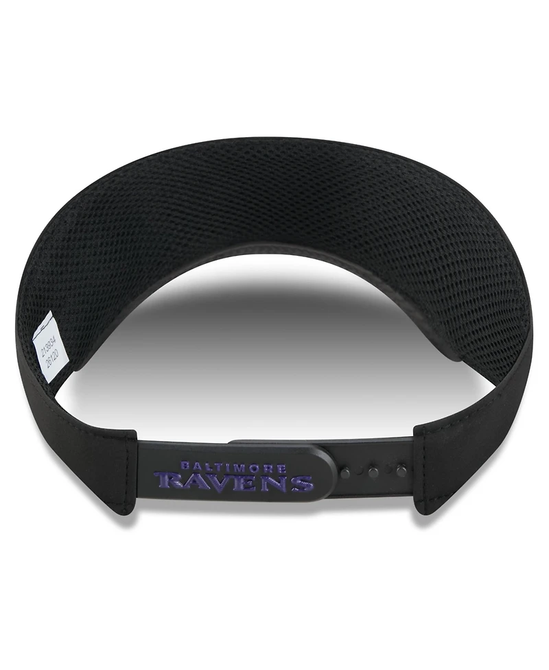 New Era Men's Black Baltimore Ravens 2026 Sideline Adjustable Visor Hat