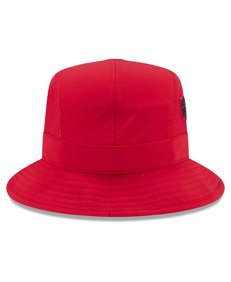 New Era Men's Scarlet San Francisco 49ers 2026 Sideline Bucket Hat