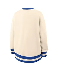 Nike Women's Natural Duke Blue Devils Oversized Legacy Arch Phoenix Sweatshirt