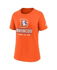 Nike Women's Orange Denver Broncos Sideline Alt Dri-fit T-Shirt