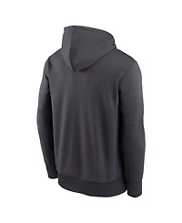 Nike Men's Charcoal New York Giants Toss Sweep Therma-fit Hoodie