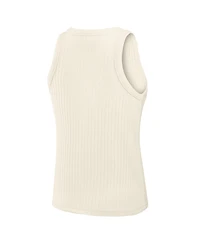 Fanatics Women's Cream Pittsburgh St-Shirtlers Star Play Tri-Blend Ribbed Tank Top