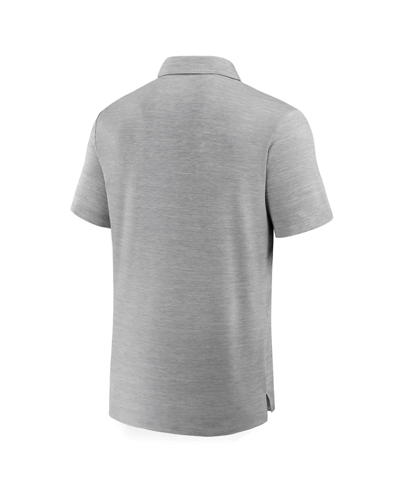 Fanatics Men's Heather Gray Green Bay Packers Clutch Polo Shirt