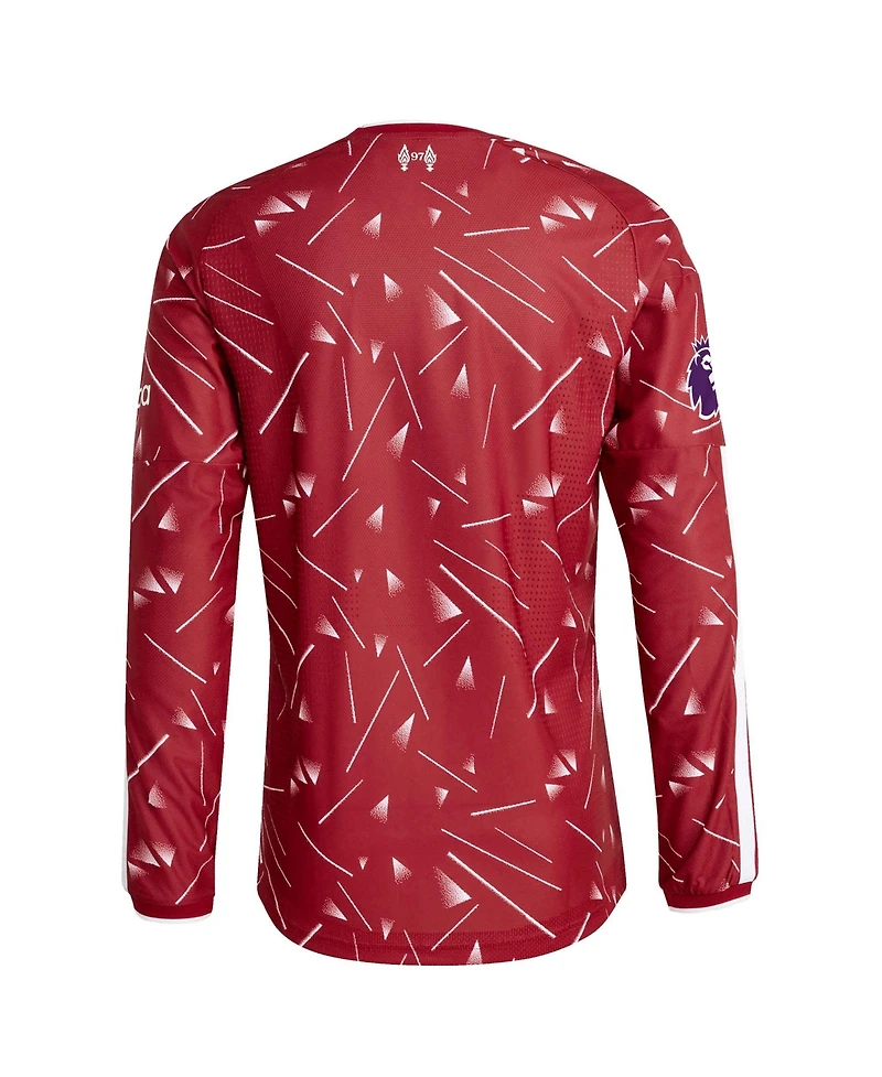 Adidas Men's Red Liverpool 2026/27 Home On-Field AuthenticLong sleeves Jersey
