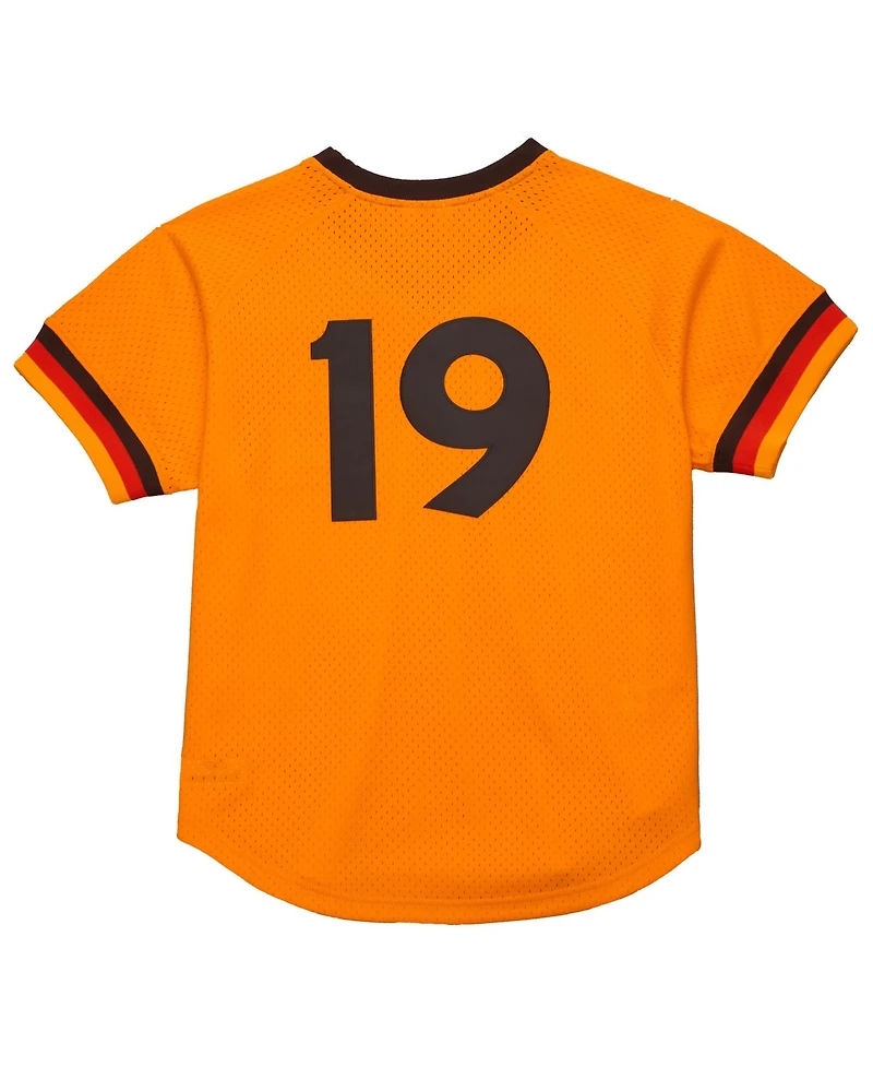Mitchell & Ness Men's Tony Gwynn Gold San Diego Padres Big Tall Cooperstown Mesh Batting Practice Jersey