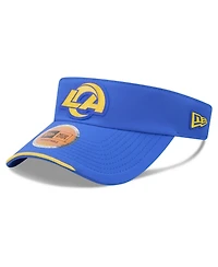 New Era Men's Royal Los Angeles Rams 2026 Sideline Adjustable Visor Hat