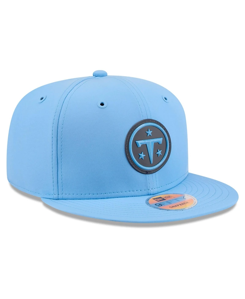 New Era Men's Light Blue Tennessee Titans 2026 Sideline 9FIFTY Snapback Hat