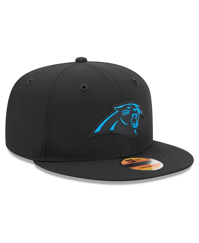 New Era Men's Black Carolina Panthers 2026 Sideline 9FIFTY Snapback Hat