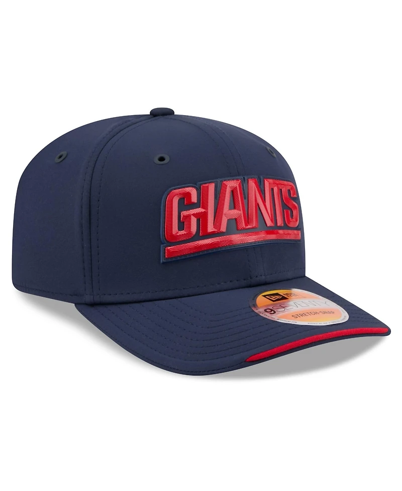 New Era Men's Navy New York Giants 2026 Sideline Throwback 9SEVENTY Adjustable Hat